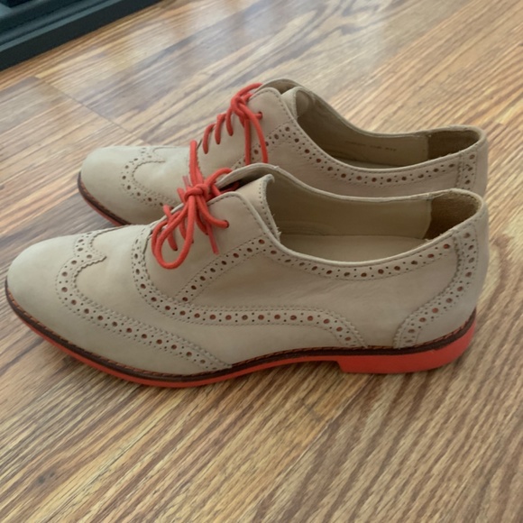 Cole Haan Beige and Red Women's Loafers - Picture 4 of 7